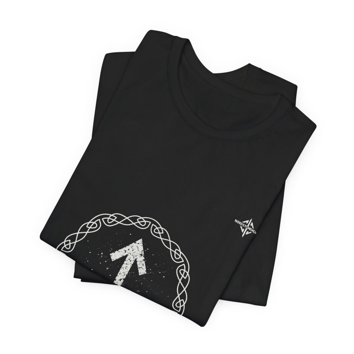 Tiwaz Rune Arrow in Celtic Knot Circle T-Shirt