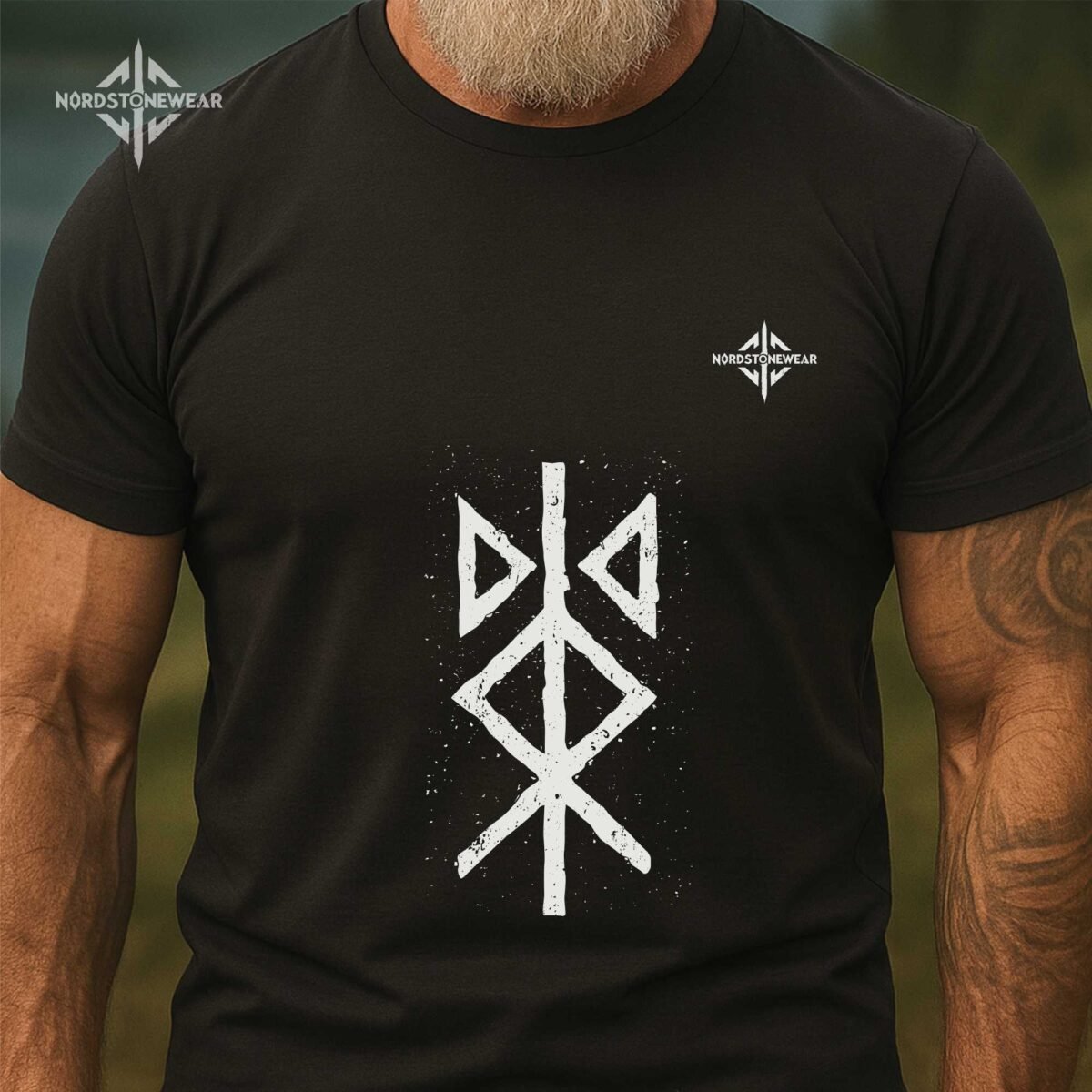 Silent Protection Rune Viking t-shirt