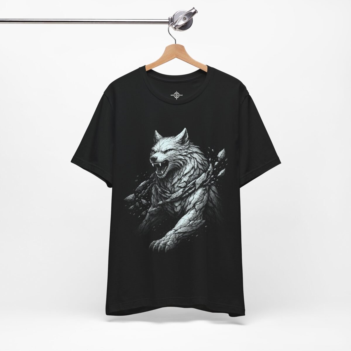 Fenrir Unchained Viking Wolf T-Shirt – Norse Mythology Warrior Design